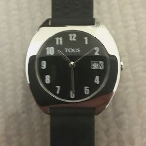 Tous Silver Silicone Watch